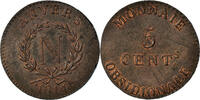 France 5 Centimes Napoleon I, Obsidionale, Antwerp, Grand Module -