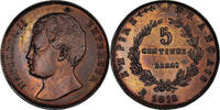 France 5 Centimes Coin, Napoleon II, ESSAI, Bronze -