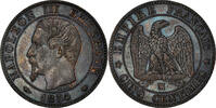 France 5 Centimes Coin, Napoleon III, Napoléon III, Marseille -