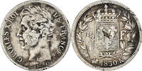 France 1/2 Franc Coin, Charles X, Bordeaux, Silver, KM:723.7 -