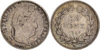 France 50 Centimes Coin, Louis-Philippe, Paris, Silver -