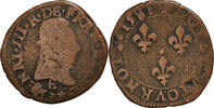 France Double Tournois 1581 Tours Coin, Henri III, Tours, Copper SGE+ 32,95 EUR  plus 4,95 EUR verzending