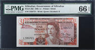 Gibraltar 1 Pound 1986-10-21, PMG -