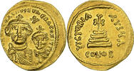 Solidus Heraclius, with Heraclius Constantine, Constantinople, Gold -