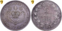 Madagascar 5 Francs Ranavalona III, MDP, Specimen, Silver, PCGS, UNC -