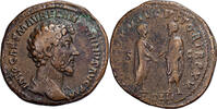 Sesterz Marcus Aurelius & Lucius Verus, Rome, Bronze -
