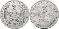 Deutschland, Weimarer Republik 3 Mark Munich, Rare, Aluminum, KM:29 -
