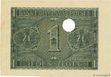 POLAND 1 Zloty Épreuve 1941 AU+
