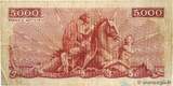 GREECE 5000 Drachmes 1945 VG