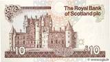 SCOTLAND 10 Pounds 1988 AU+