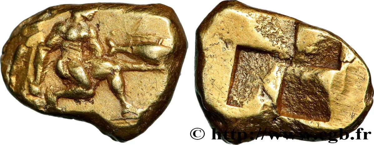 Archaïc 2 (550 BC to 480 BC) Hecté d'électrum MYSIA – KYZIKOS / CYZICUS  Cyzique, Mysie c. 500-460 AC. (10mm, 2,70g, h) AU