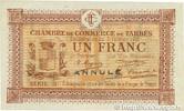 FRANCE regionalism and miscellaneous 1 Franc Annulé FRANCE regionalism and miscellaneous 1 Franc Annulé 1915 XF -