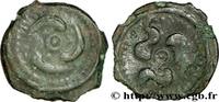 FRANCE Bronze aux trois poissons GALLIA BELGICA - LINGONES (Area of Langres) c.80-50 AC. (18mm, 2,54g, h) -