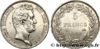 FRANCE 5 francs type Tiolier sans le I, tranche en creux LOUIS-PHILIPPE I Rouen 1830 (37mm, 24,66g, 6h) -