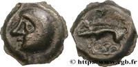 FRANCE Potin à la tête chauve HIGH AND MIDDLE SEINE Ier siècle avant J.-C. (19mm, 4,33g, 3h) -