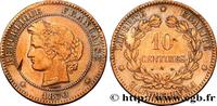 FRANCE 10 centimes Cérès III REPUBLIC Paris 1870 (30mm, 10g, 6h) -