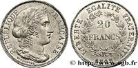 FRANCE Concours de 20 francs, essai de Dieudonné II REPUBLIC Paris 1848 (21mm, 3,58g, 6h) -