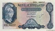 ENGLAND 5 Pounds ENGLAND 5 Pounds 1957 VF -