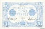 FRANCE 5 Francs BLEU FRANCE 5 Francs BLEU 1915 XF- -