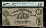 CONFEDERATE STATES OF AMERICA 10 Dollars CONFEDERATE STATES OF AMERICA 10 Dollars 1861 F -