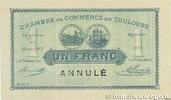 FRANCE regionalism and miscellaneous 1 Franc Annulé FRANCE regionalism and miscellaneous 1 Franc Annulé 1917 XF+ -