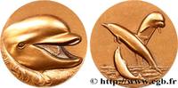 FRANCE Médaille animalière - Le dauphin ANIMAUX France n.d. (72mm, 222,1g, 12h) -