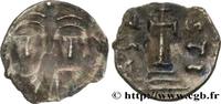 THE HERACLIUS DYNASTY (602-717) Demi-silique HERACLIUS and HERACLIUS CONSTANTINE Carthage 613-614 (13,5mm, 0,43g, 9h) -