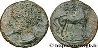 Classic 2 (400 BC to 350 BC) Unité de bronze ZEUGITANA - CARTHAGE Carthage, Zeugitane c. 400-350 AC. (16,5mm, 2,31g, 11h) -