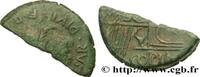 THE REPUBLIC (280 BC to 27 BC) Dupondius coupé en deux LUGDUNUM - LYON - OCTAVIAN AND JULIUS CAESAR Lyon, Gaule c. 36 AC. (20,5mm, 8,35g, 6h) -