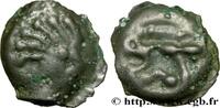 FRANCE Potin à la tête “d’indien” et au sanglier SENONES (Area of Sens) c. avant 52 AC. (17,5mm, 5,07g, 9h) -