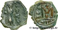 THE HERACLIUS DYNASTY (602-717) Follis HERACLIUS and HERACLIUS CONSTANTINE Nicomédie 613-614 (28mm, 10,10g, 6h) -