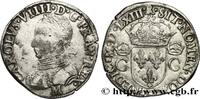 FRANCE Teston, 2e type CHARLES IX Toulouse 1563 (29mm, 9,29g, 11h) -
