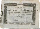 FRANCE 10000 Francs FRANCE 10000 Francs 1795 VF+ -