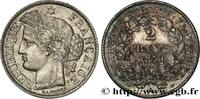 FRANCE 2 francs Cérès, avec légende III REPUBLIC Paris 1870 (27mm, 9,98g, 6h) -