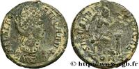 THE END OF EMPIRE(363 AD to 476 AD) Maiorina pecunia, (MB, Æ 2) AELIA FLACCILLA Constantinople 383 (21,5mm, 5,57g, 12h) -