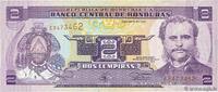 HONDURAS 2 Lempiras HONDURAS 2 Lempiras 1994 UNC -