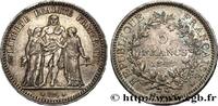 FRANCE 5 francs Hercule, IIe République II REPUBLIC Strasbourg 1848 (37mm, 24,87g, 6h) -