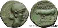 FRANCE Bronze GERMANVS INDVTILLI au taureau (Quadrans) GALLIA BELGICA - REMI (Area of Reims) Reims (51) c. 10 AC. (18mm, 2,78g, 12h) -
