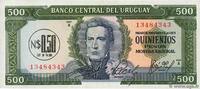URUGUAY 0,5 Nuevo Pesos sur 500 Pesos URUGUAY 0,5 Nuevo Pesos sur 500 Pesos 1975 UNC -