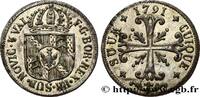 SWITZERLAND - CANTON OF NEUCHATEL 1/2 Batzen Principauté de Neuchâtel SWITZERLAND - CANTON OF NEUCHATEL 1791 (22,42mm, 1,66g, 6h) -