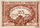MONACO 25 Centimes MONACO 25 Centimes 1920 UNC -