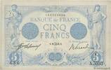 FRANCE 5 Francs BLEU FRANCE 5 Francs BLEU 1915 VF -