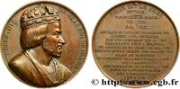 FRANCE Médaille, Roi Pépin le Bref SÉRIE MÉTALLIQUE DES ROIS DE FRANCE 751-768 (51,5mm, 70,94g, 12h) -