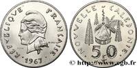 NEW CALEDONIA Essai de 50 Francs NEW CALEDONIA Paris 1967 (33mm, 15,09g, 6h) -