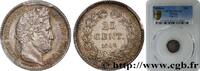 FRANCE 25 centimes Louis-Philippe LOUIS-PHILIPPE I Paris 1848 (15mm, 1,25g, 6h) -