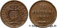 SAN MARINO 10 Centesimi écu aux trois tours SAN MARINO Rome - R 1935 (22,5mm, 5,42g, 6h) -