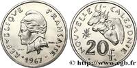 NEW CALEDONIA Essai de 20 Francs NEW CALEDONIA Paris 1967 (28,5mm, 10,06g, 6h) -