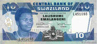 SWAZILAND 10 Emalangeni SWAZILAND 10 Emalangeni 1990 UNC -