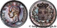 FRANCE 1/2 franc, buste juvénile HENRY V COUNT OF CHAMBORD 1833 (18mm, 2,39g, 6h) -
