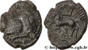 FRANCE Drachme aux mèches aquitaniques, à gauche GALLIA - SANTONES / MID-WESTERN, Unspecified c. 60-50 AC. (14,5mm, 1,83g, 5h) -
